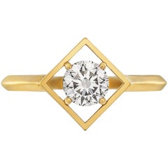 Zoe & Morgan Freya 18 Karat Yellow Gold 0.53 Carat Diamond Engagement Ring