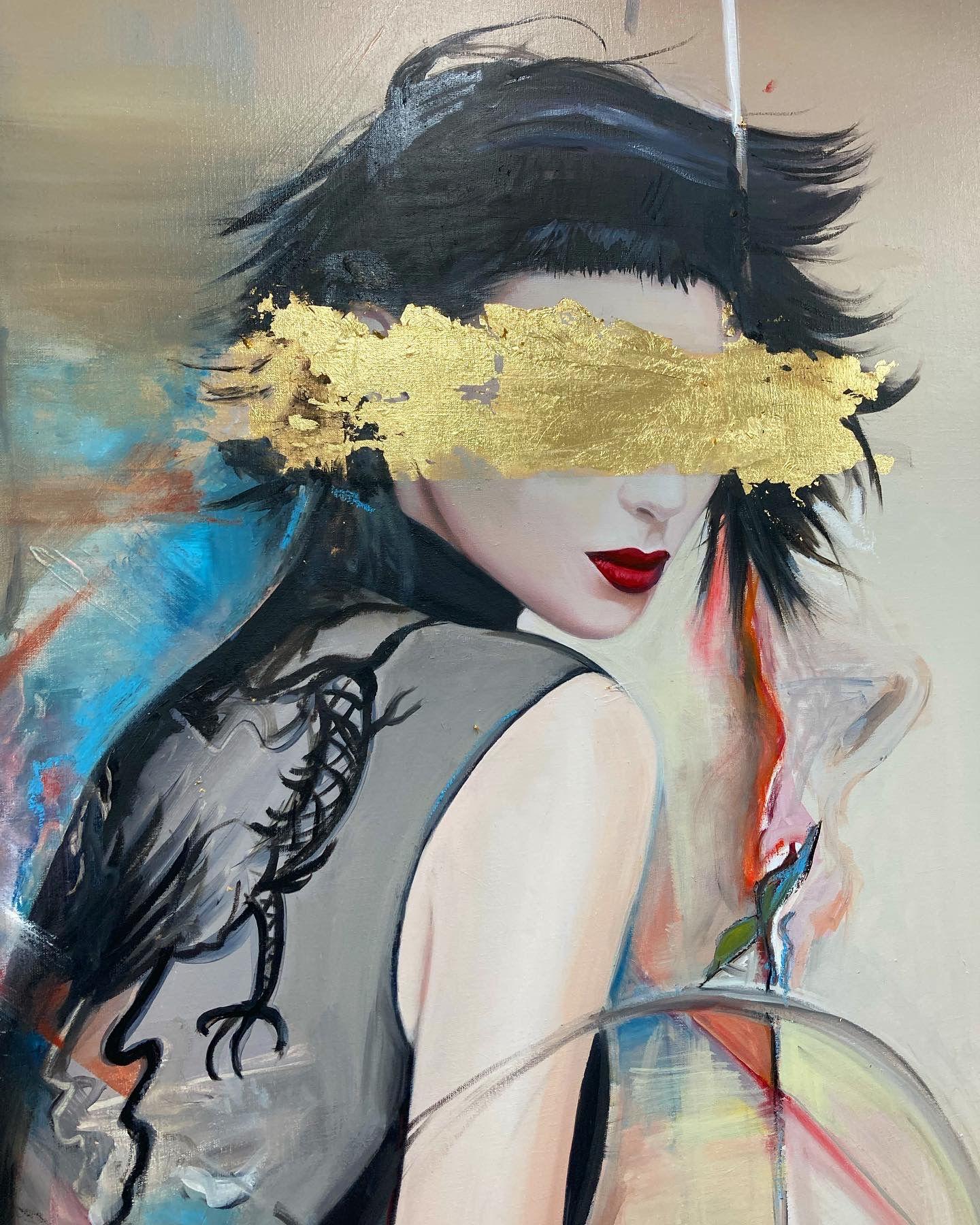 Oil Paint and gold leaf on canvas utilizing abstract realism

76cm x 100cm 

Signed by the artist