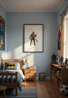Batman judío, Impresión artística, Arte pop, Superhéroe, Arte judío, Hanukkah