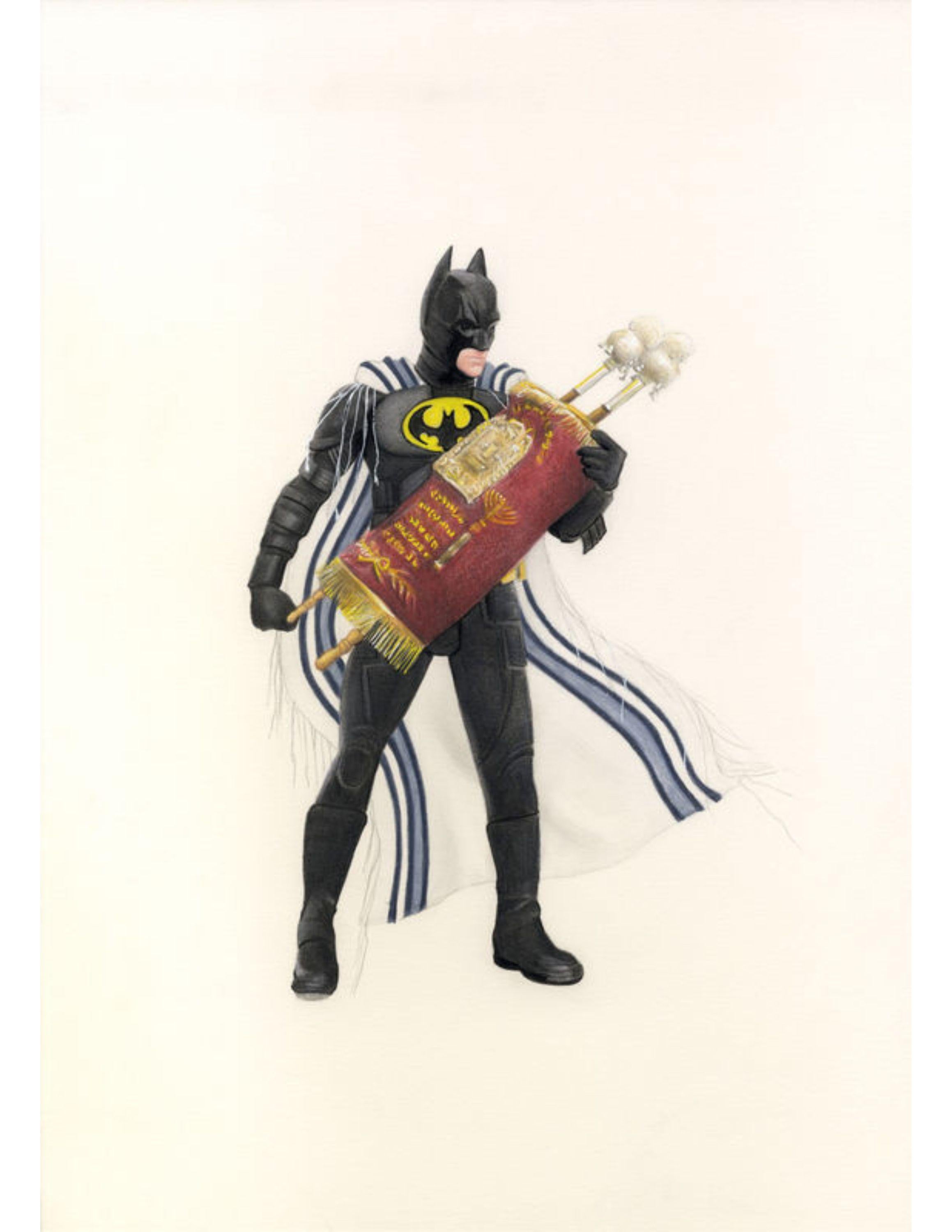 Jewish Batman, Art Print, Pop Art, Superhero, Jewish Art, Hanukkah