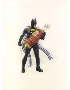 Jewish Batman, Art Print, Pop Art, Superhero, Jewish Art, Hanukkah