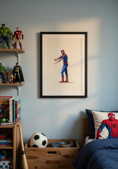 Jewish Spiderman, Art Print, Pop Art, Superhero, Jewish Art, Hanukkah