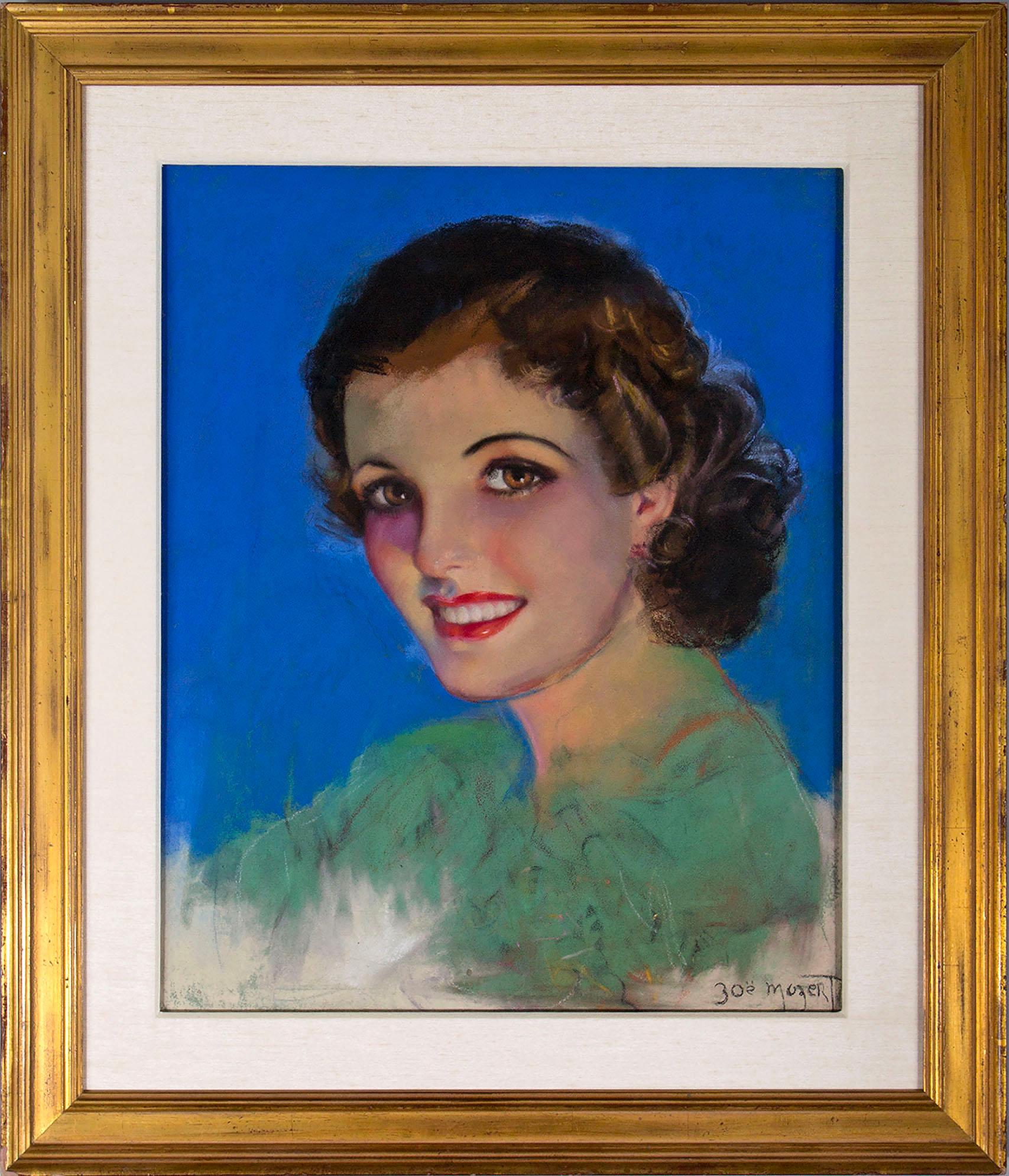 Edad de Oro de la Ilustración Hermosa mujer sonriente,  Ilustradora en venta 7