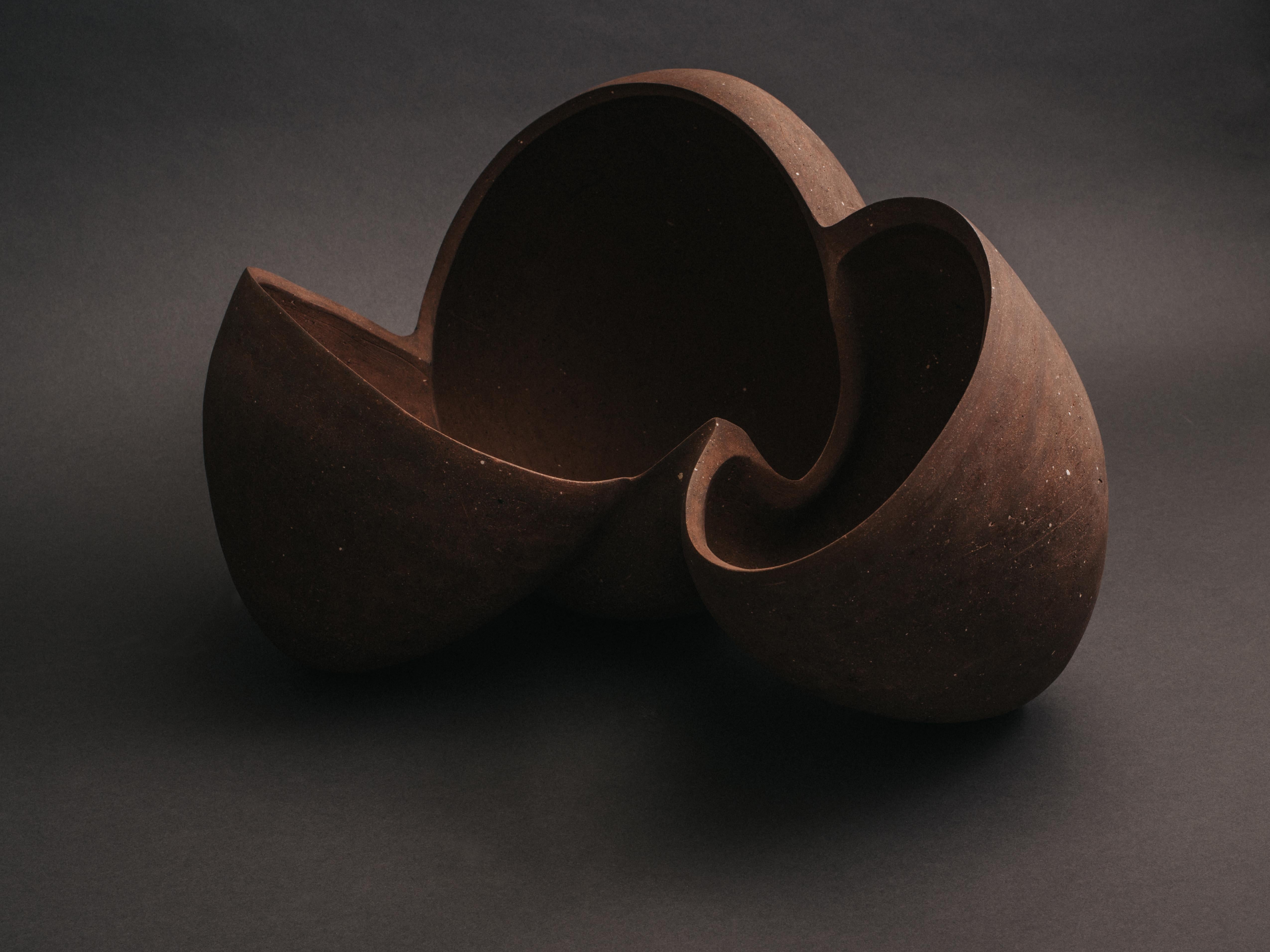 Fired Zoë Powell, Ceramic Vessel 04, Magnolia Series, 2021