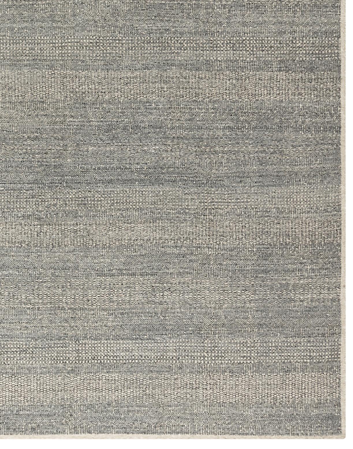 Zoe Rose Grass Moderner handgewebter Teppich aus Wolle in Grau und Elfenbein 12' X 15' im Angebot 2