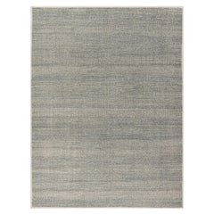 Zoe Rose Grass Tappeto moderno in lana grigio-avorio tessuto a mano 12' X 15'