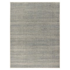 Zoe Rose Grass Tappeto moderno in lana grigio-avorio tessuto a mano 12' X 15'
