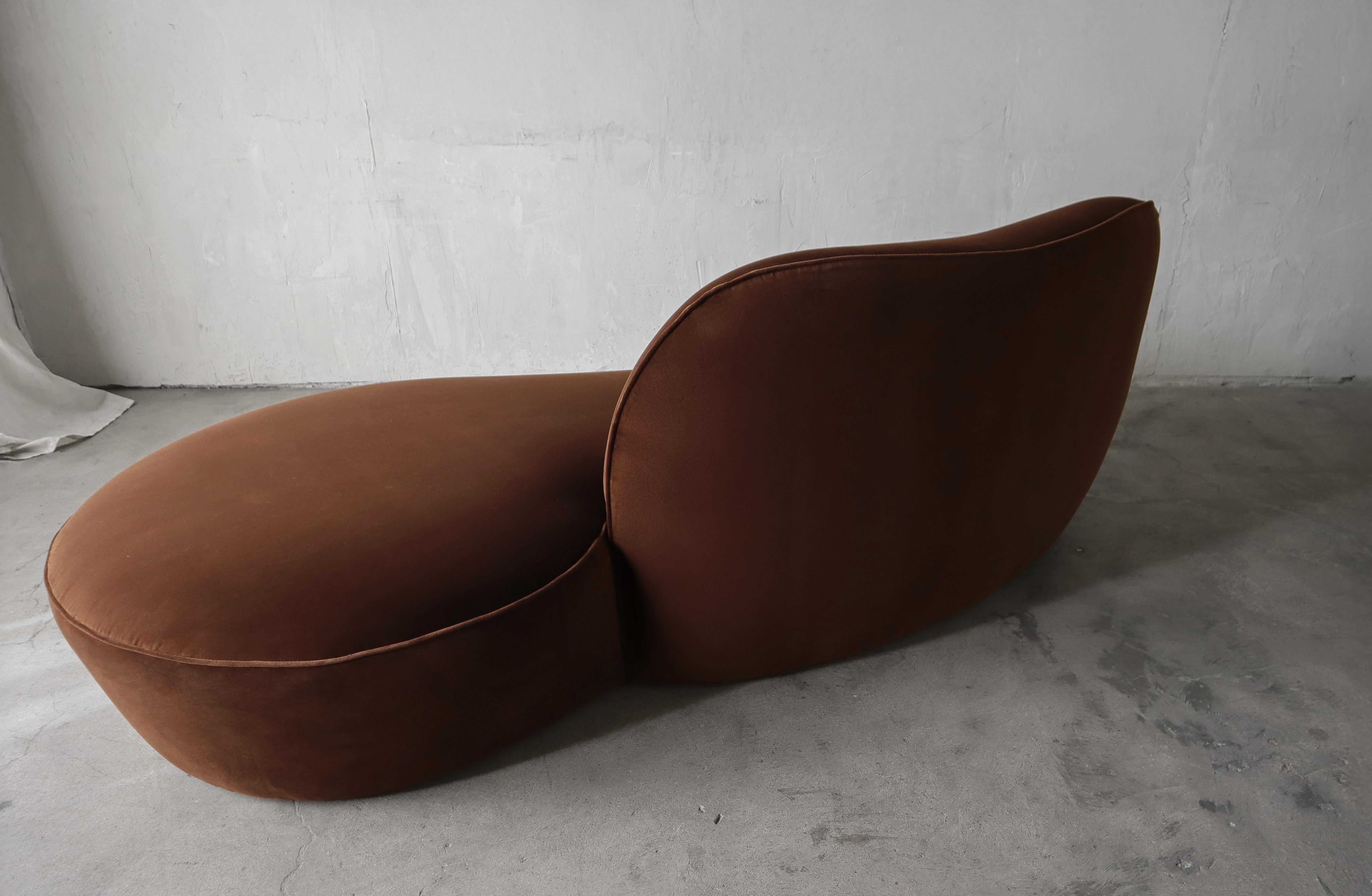 Sofá Zoe de Vladimir Kagan para American Leather Tela en venta