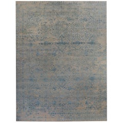 Zoe, Transitional Transitional Hand Knotted Area Rug, Taupe