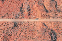 "Driving in the Desert" Photographie de paysage abstrait contemporaine en couleur 20""x30"