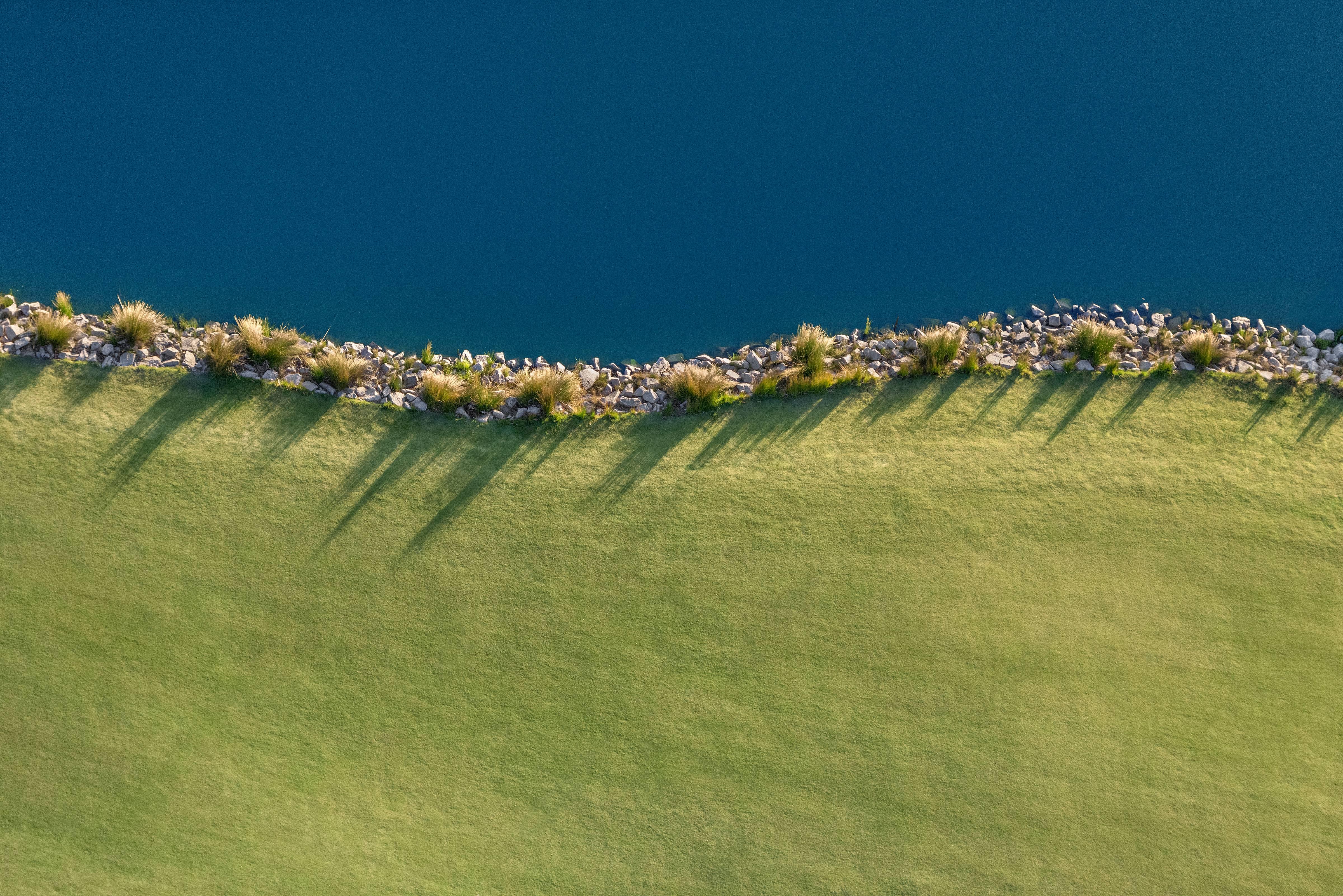 Zoe Wetherall Landscape Photograph - Golf Green, 40"x60" framed photograph (edition #1/5) signed