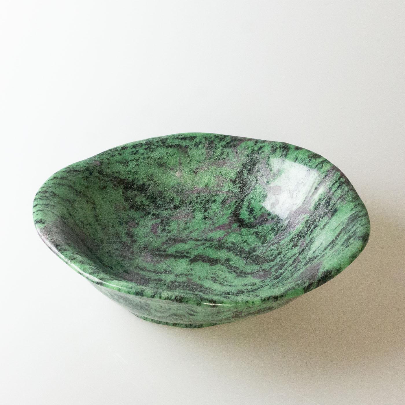 Contemporary Zoisite Ruby Cup