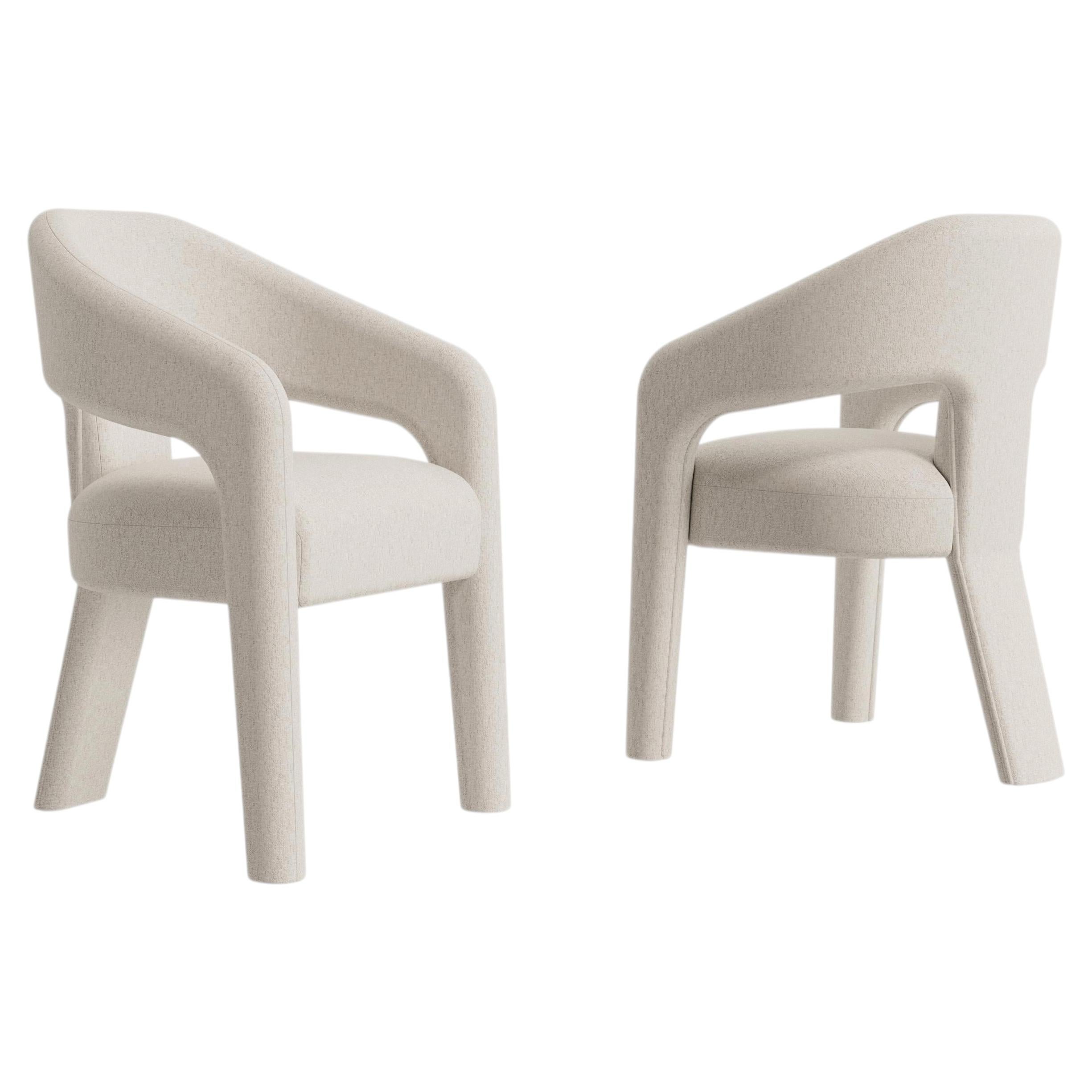 Silla de comedor Zola de Casa Magna: diseño moderno tapizado en tela