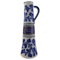 Retro Zoller, Germany, Large Beer Mug in Hand Painted Ceramics, Mid-20th Century