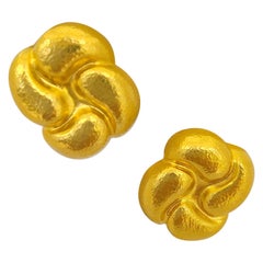 Boucles d'oreilles en or jaune 22 carats Zolotas