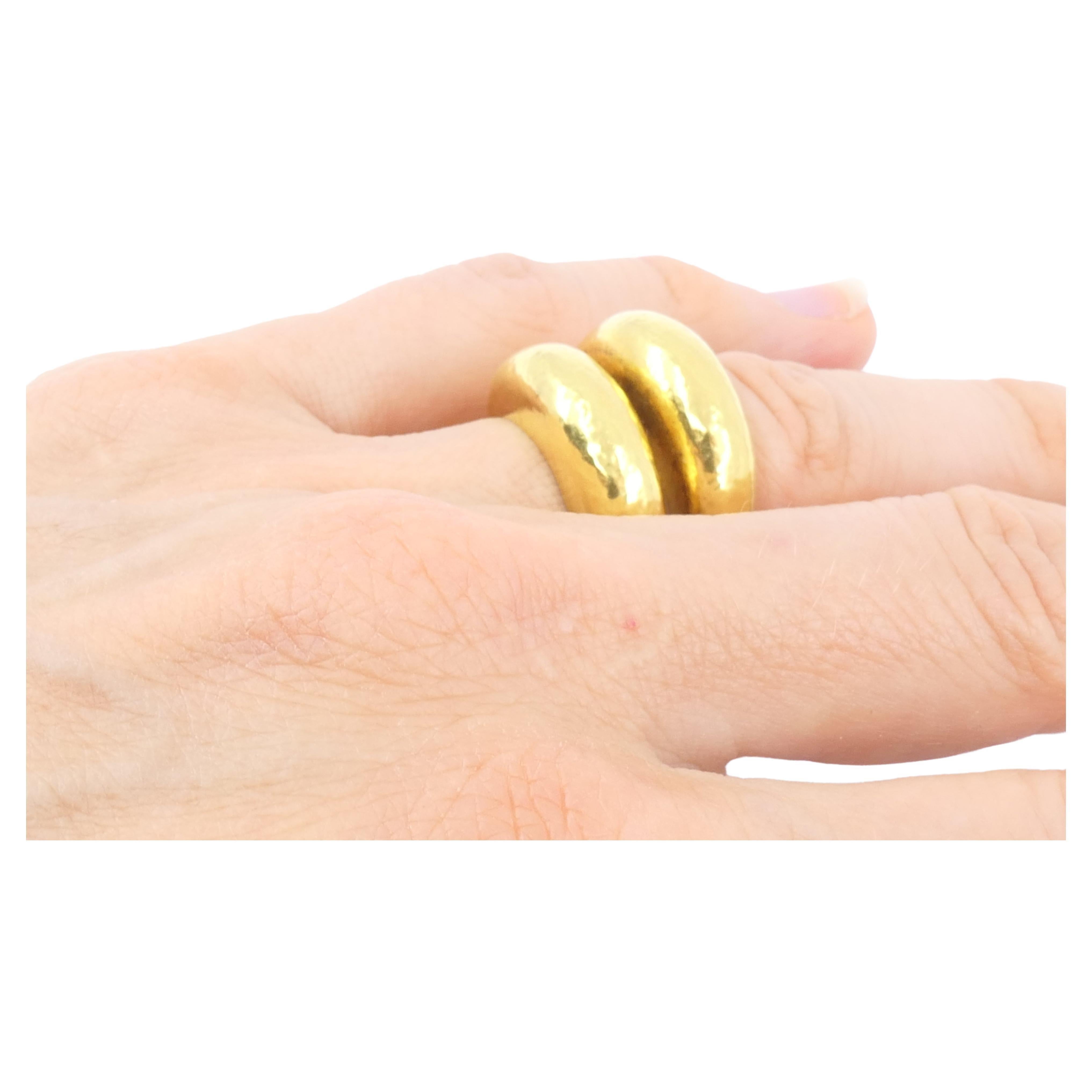 Zolotas 22k Gold Double Band Ring For Sale 8