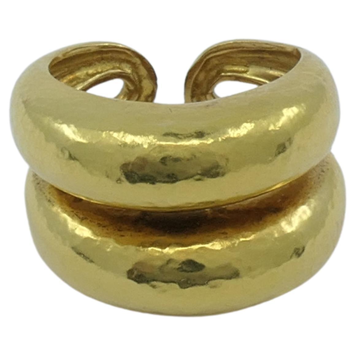 Zolotas 22k Gold Double Band Ring im Zustand „Hervorragend“ in Beverly Hills, CA
