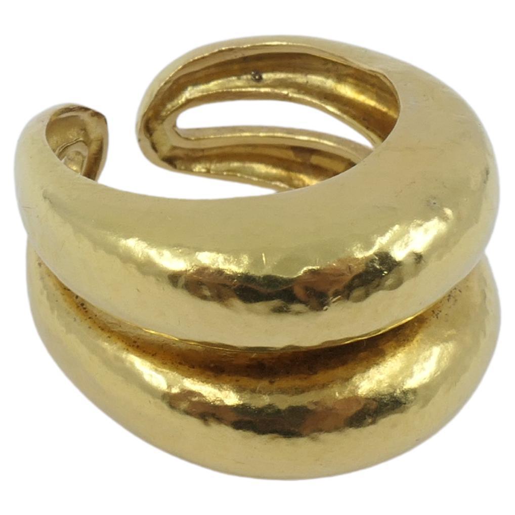 Women's or Men's Zolotas 22k Gold Double Band Ring For Sale