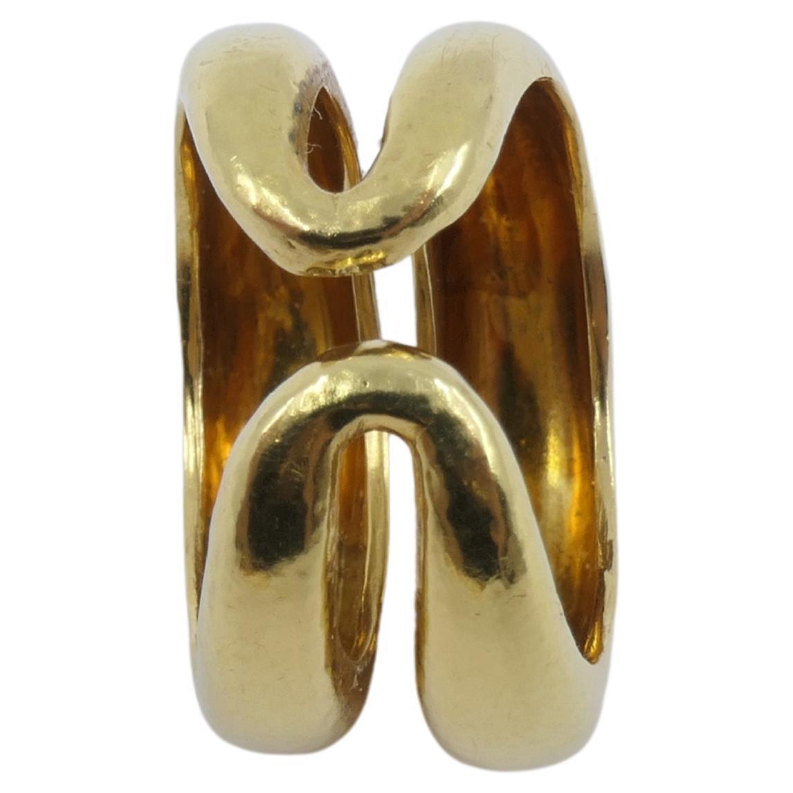 Zolotas 22k Gold Double Band Ring For Sale 2