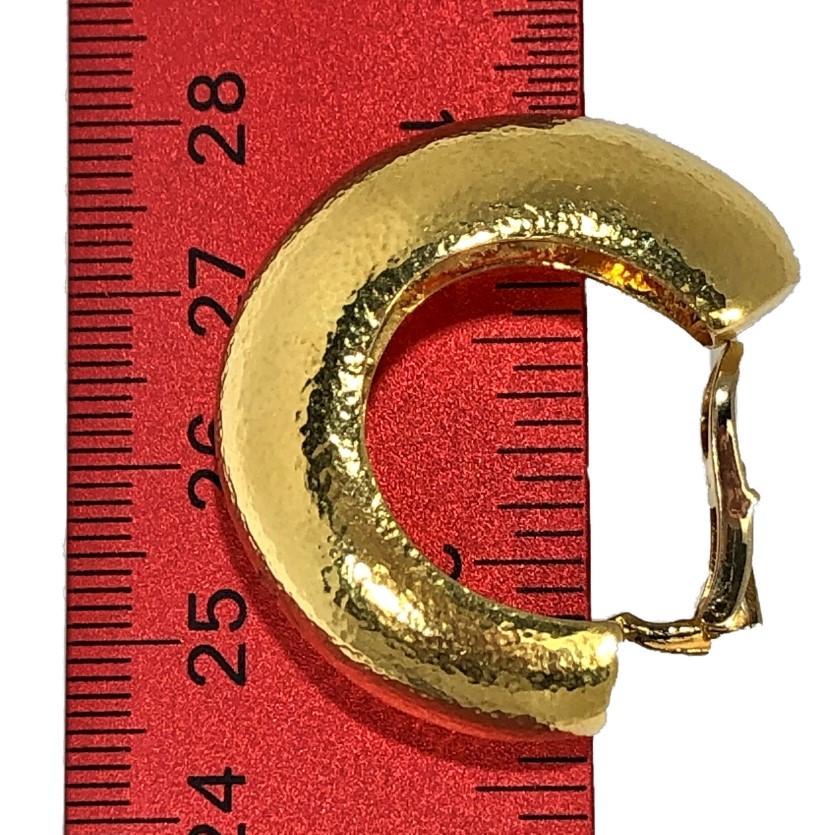 Zolotas 22 Karat Gold Hoop Earrings 4