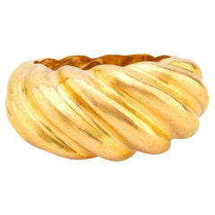 Zolotas 22k yellow gold "Croissant" ring