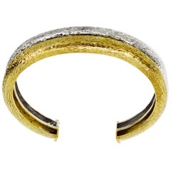 Zolotas Bangle Bracelet 18 Karat Yellow Gold 950 Silver