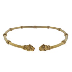 Zolotas Greece Chimera Collar Gold Necklace