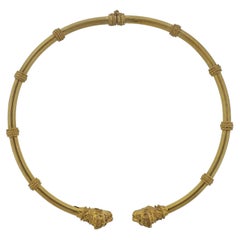 Zolotas Greece Chimera Collar Gold Necklace