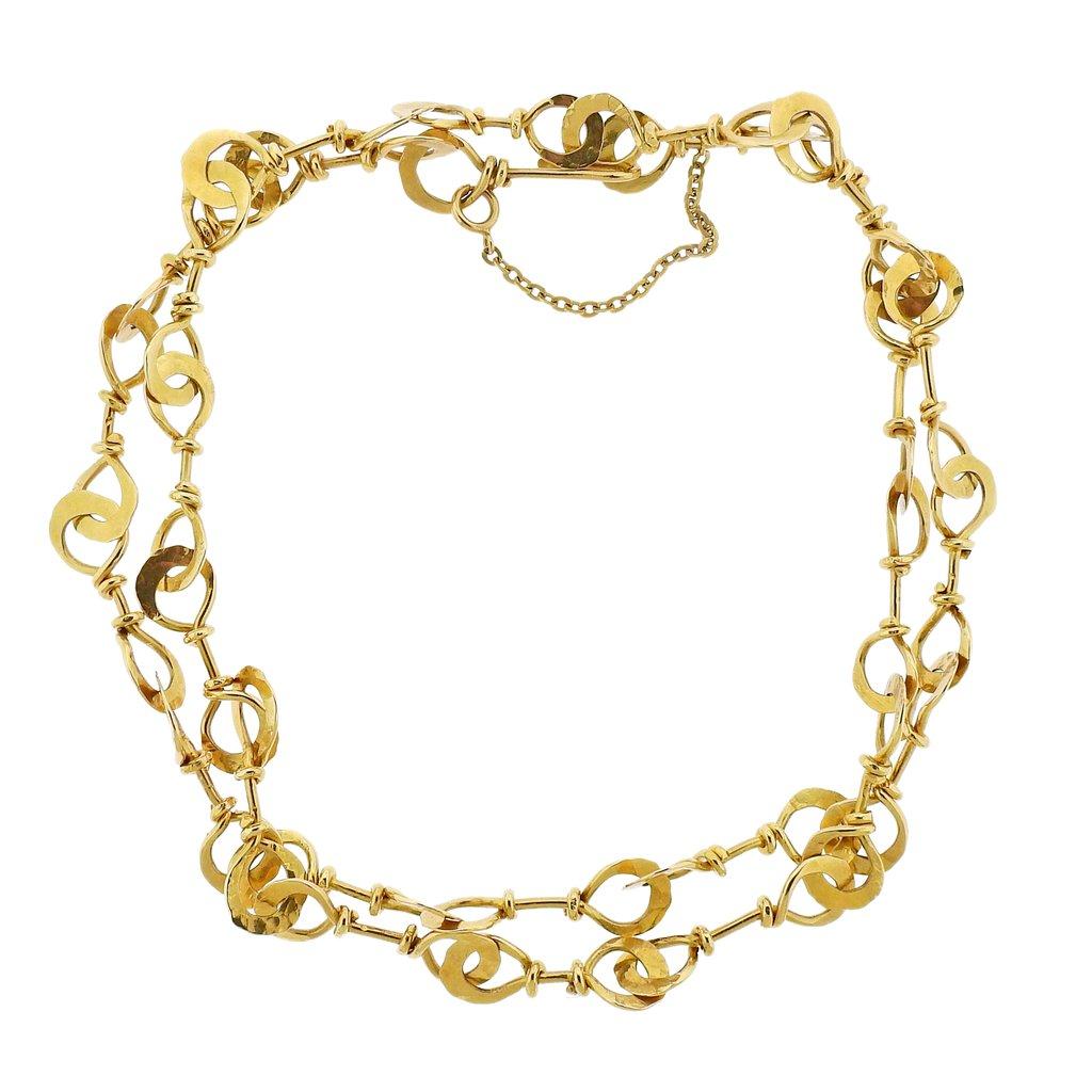 Zolotas Greece Gold Link Necklace 1