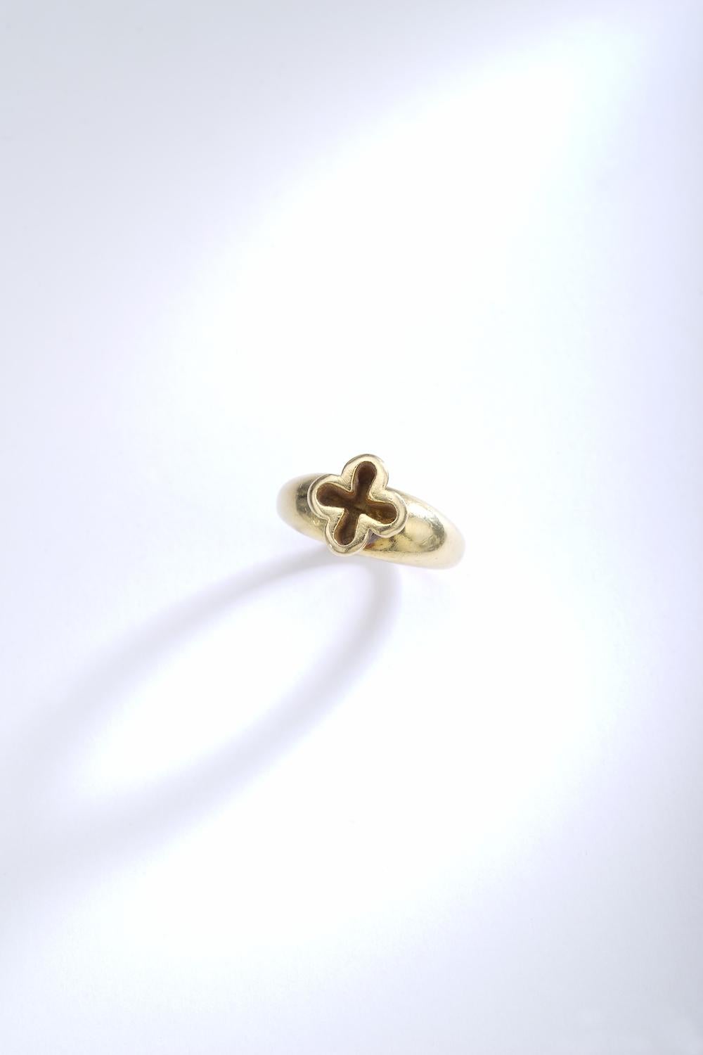 Women's or Men's Zolotas Greek Cross Yellow Gold Ring