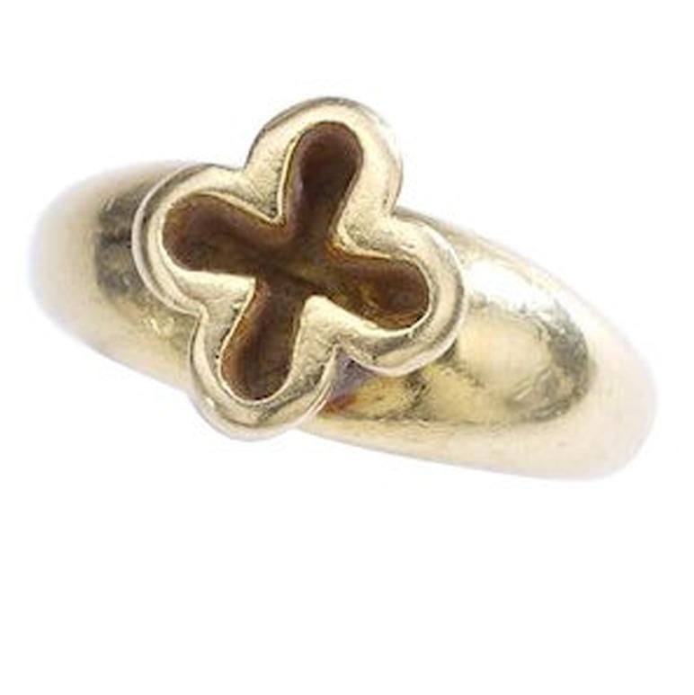 Zolotas Greek Cross Yellow Gold Ring
