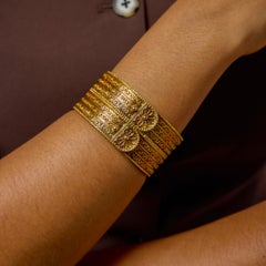 Zolotas brazalete vintage de oro amarillo de 18 quilates