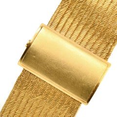 Zolotas Vintage 22K Yellow Gold Greek Wide Mesh Wrap Bracelet