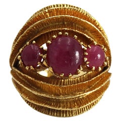 Zolotas Yellow Gold and Ruby Ring