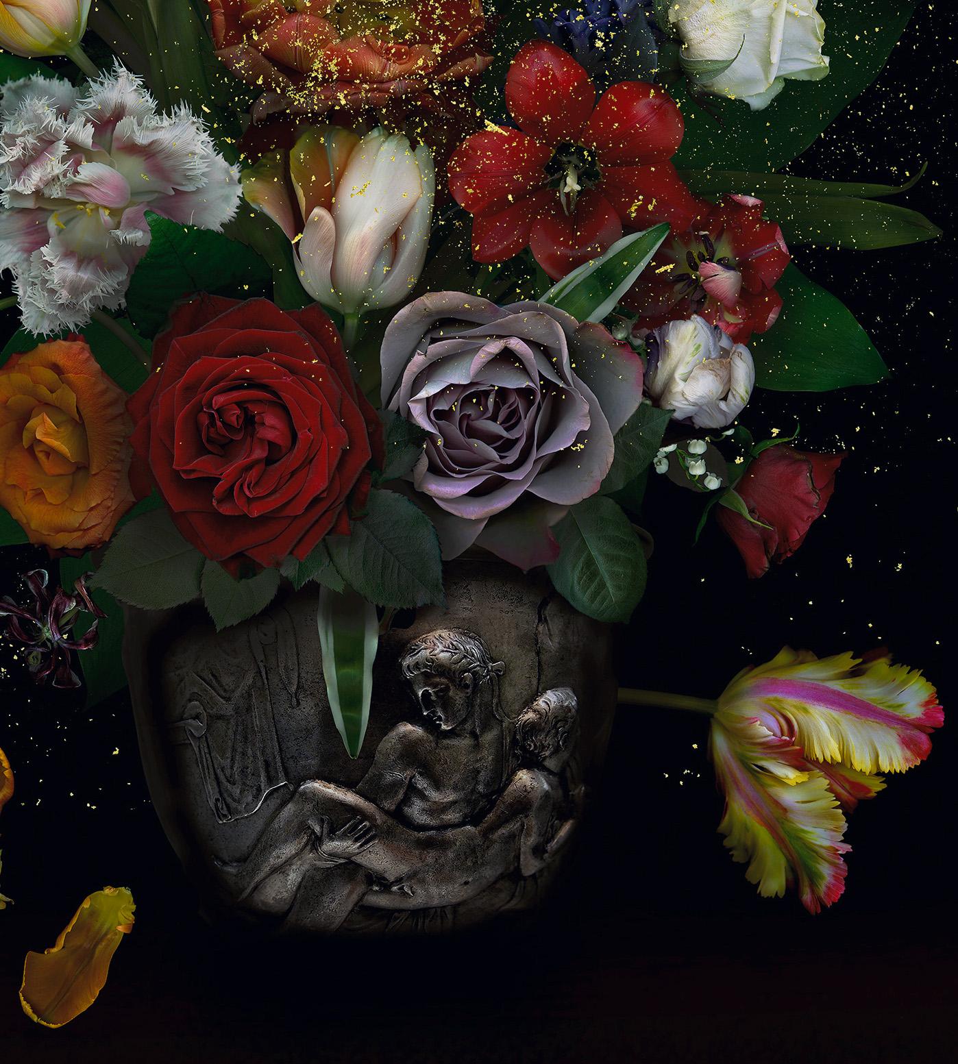 Nature morte avec la coupe Warren 2. Collage numérique  Photographie en couleur en vente 1