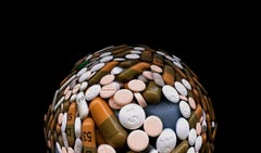 Whatever hurts with all kind of pills. Color Photograph