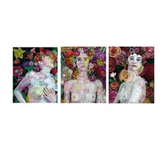 Fauna 1 - 5 and 6. Figurative Digital Collage Color Photographs