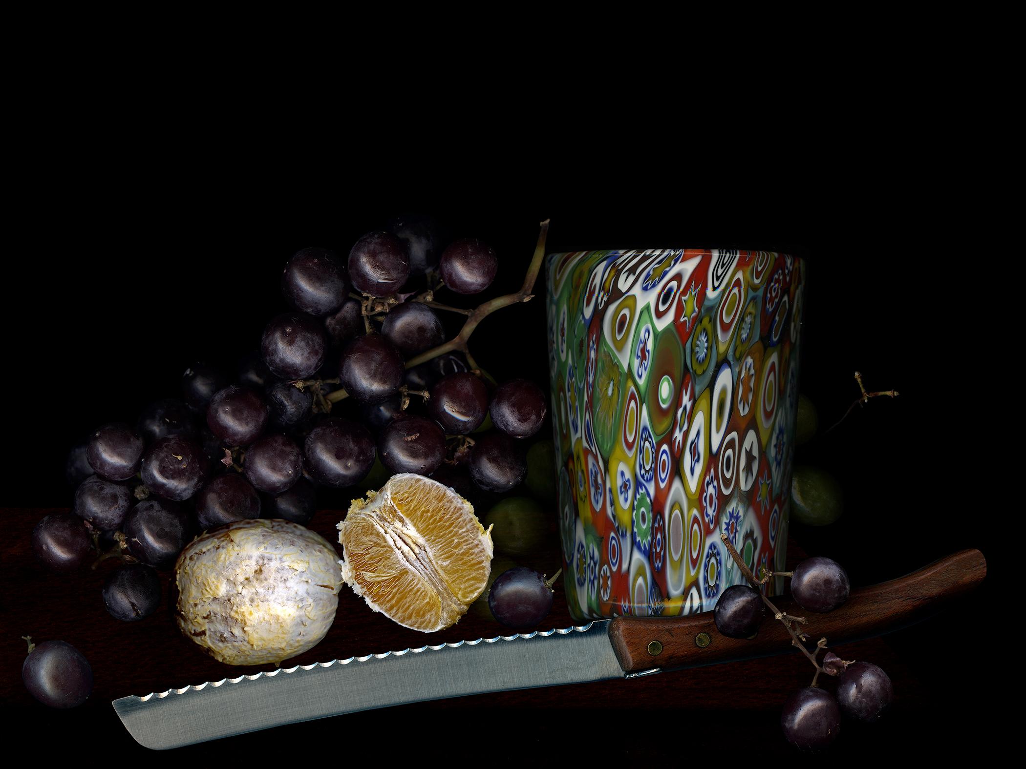 Obst aus meinem Garten #1. Früchte. Digitale Collage-Farbfotografie