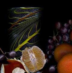 Obst aus meinem Garten #3. Früchte. Digitale Collage-Farbfotografie