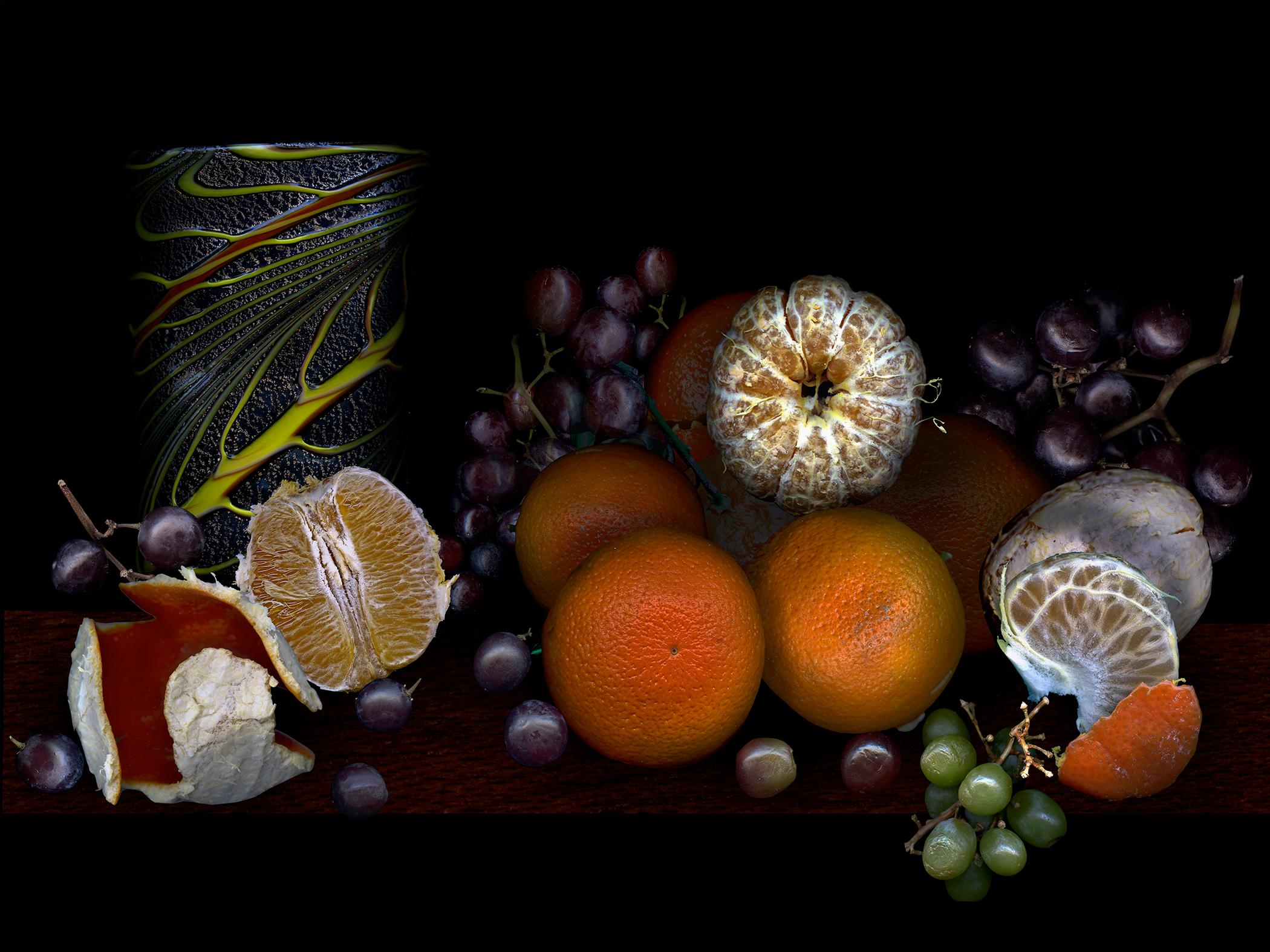 Zoltan Gerliczki Still-Life Photograph - Fruits from my garden #3. Fruits. Digital Collage Color Photograph