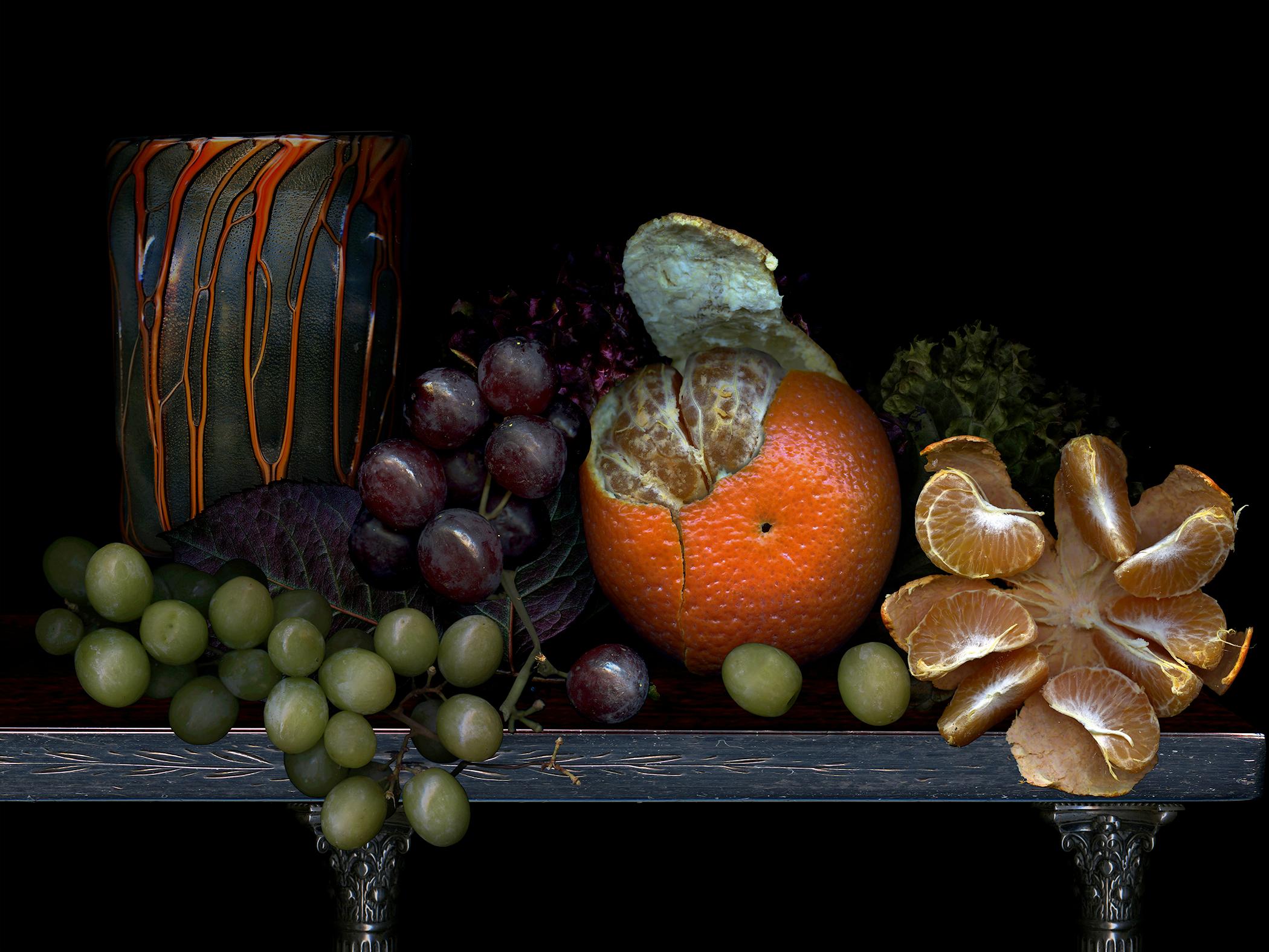 Zoltan Gerliczki Still-Life Photograph - Fruits from my garden #4. Fruits. Digital Collage Color Photograph