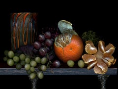 Obst aus meinem Garten #4. Früchte. Digitale Collage-Farbfotografie