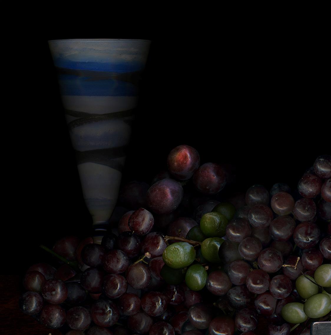 Obst aus meinem Garten #6. Früchte. Digitale Collage-Farbfotografie – Photograph von Zoltan Gerliczki