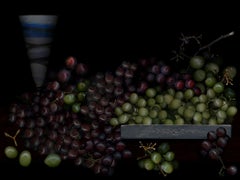 Obst aus meinem Garten #6. Früchte. Digitale Collage-Farbfotografie