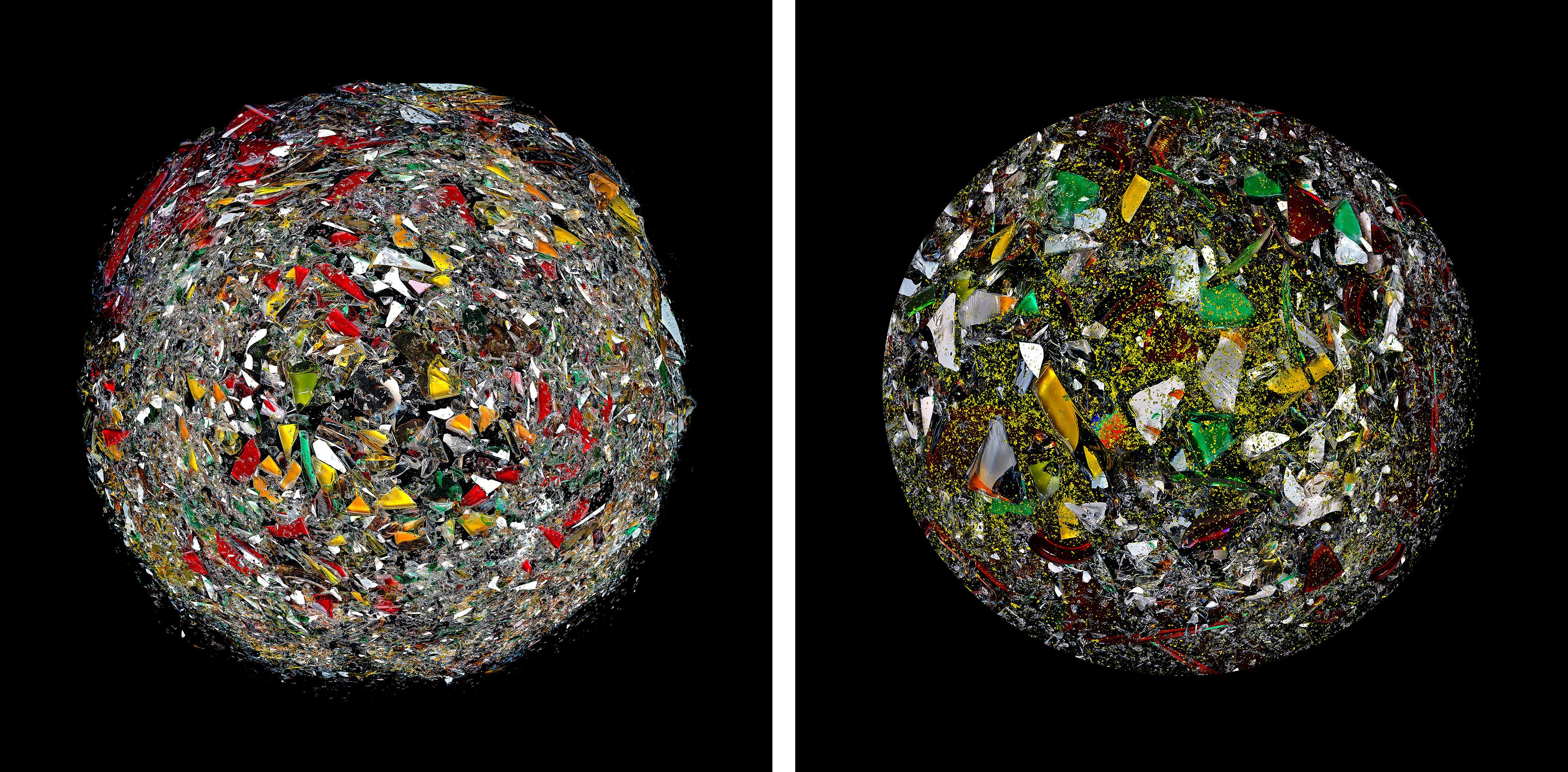 The Broken Planet andThe Excitement Planet Diptych. Color Photographs