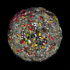 The Broken Planet, The Anger Planet, The Disgust Planet. Digital Photo Collage