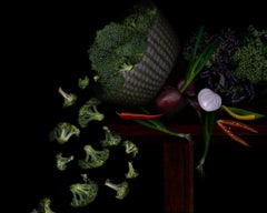 Used Vegetables from my garden #1 Digital Collage Color Photograph
