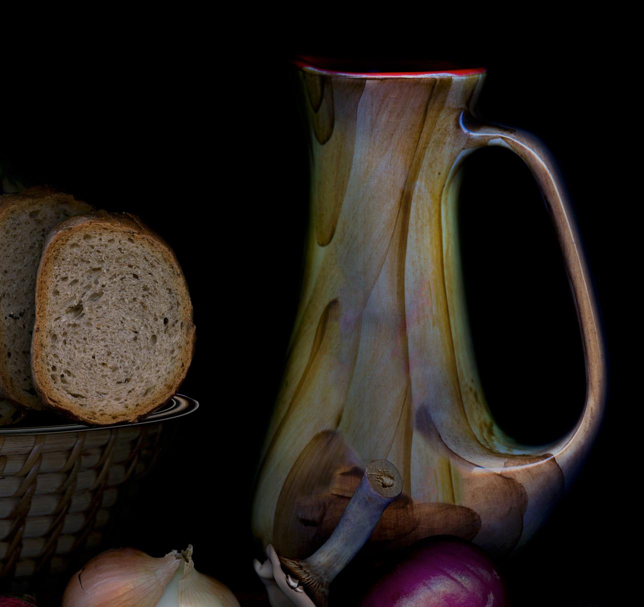 Vegetables from my garden #10 Digitale Collage-Farbfotografie (Moderne), Photograph, von Zoltan Gerliczki