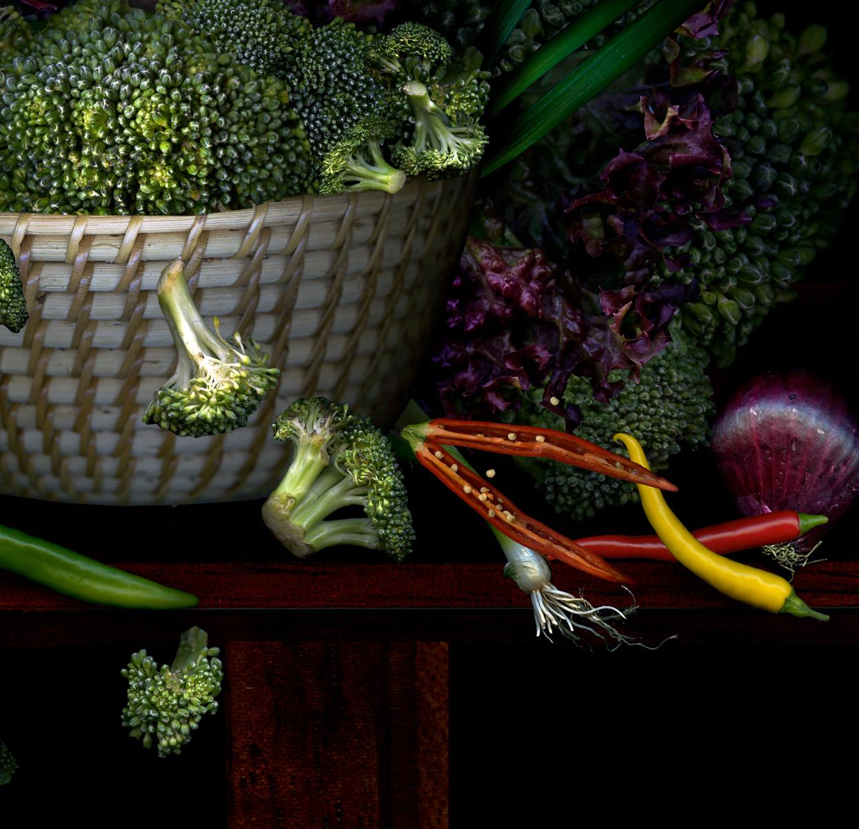 Vegetables from my garden #6 Digital Collage Color Photograph For Sale 2