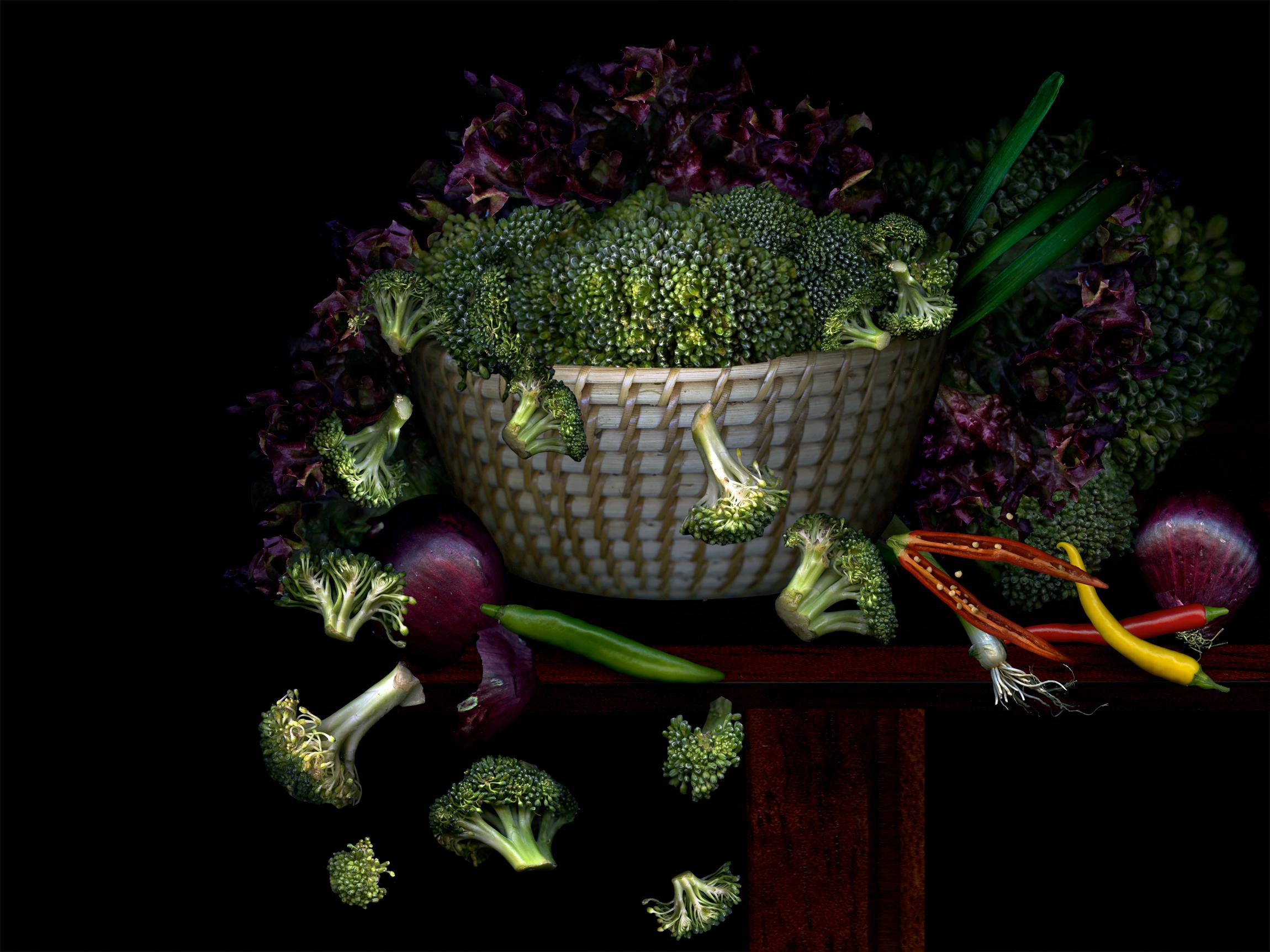 Zoltan Gerliczki Still-Life Photograph - Vegetables from my garden #6 Digital Collage Color Photograph